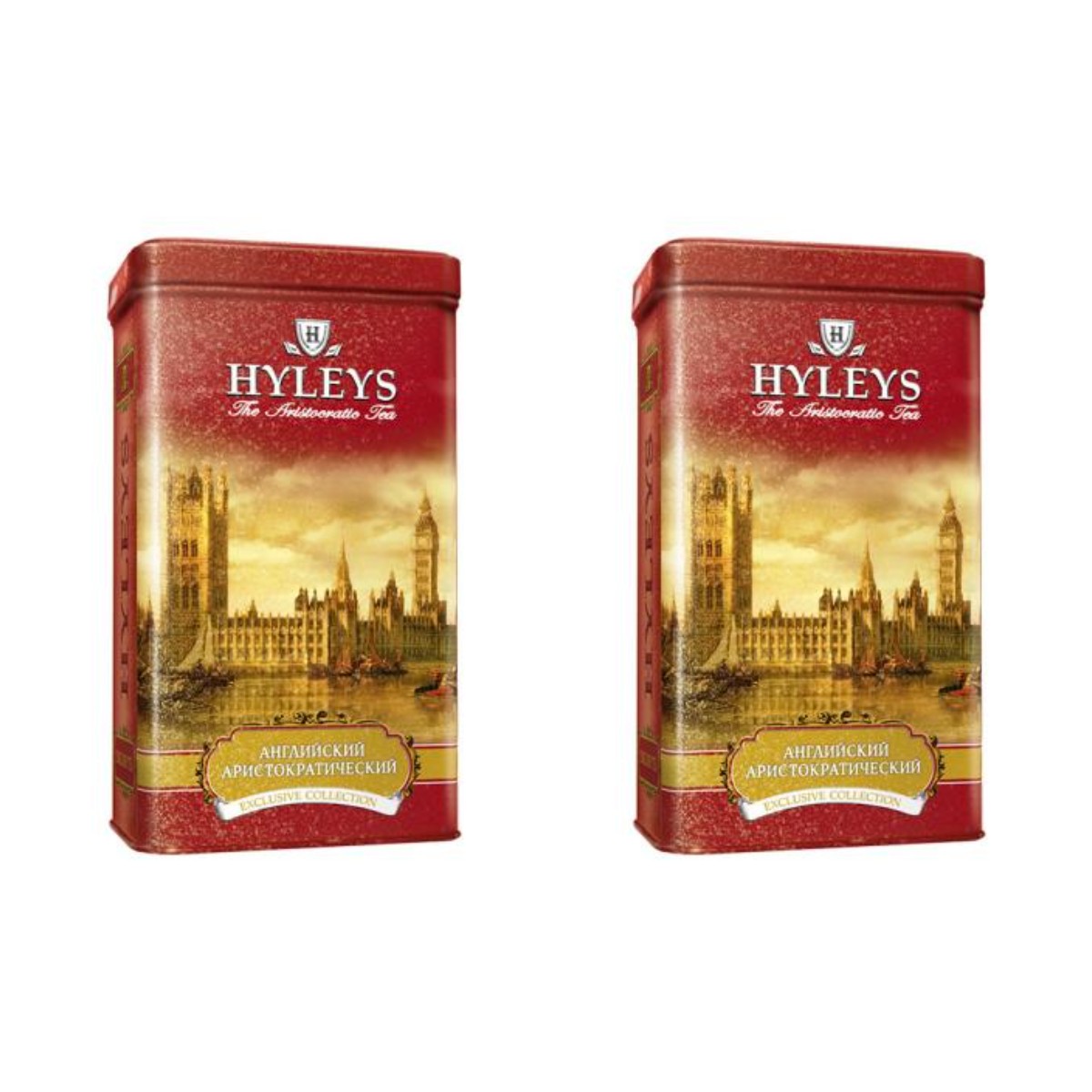 

Чай HYLEYS листовой Английский Аристократический черный, 100 г х 2 шт, Английский Аристократический, 100 г.