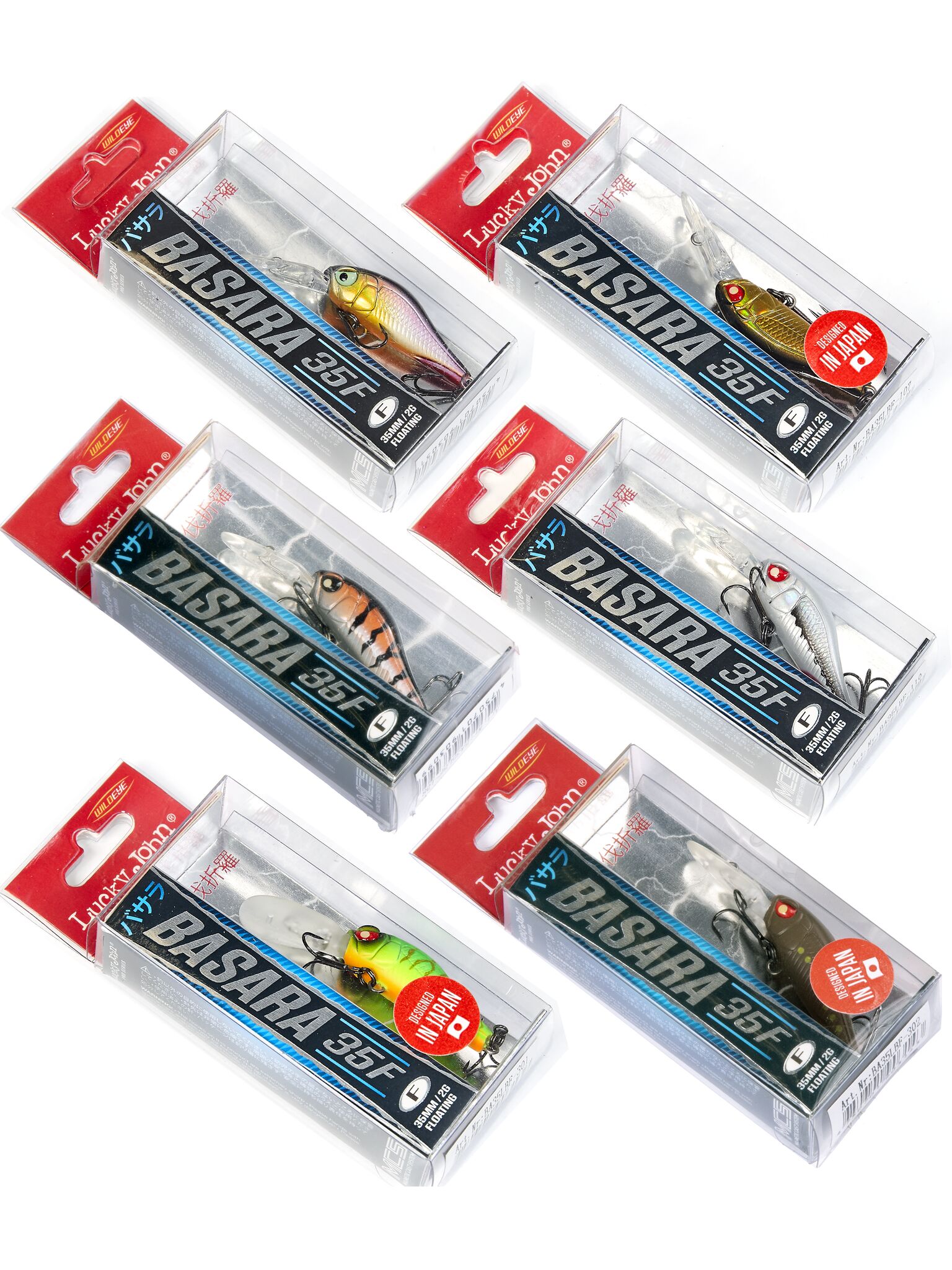 

Воблеры плав. LJ Pro Series BASARA LBF 03.50/016SET 6шт. набор
