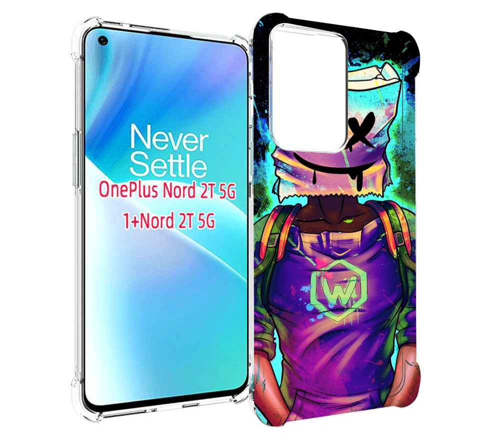 

Чехол MyPads маршмеллоу-глитч для OnePlus Nord 2T, Прозрачный, Tocco