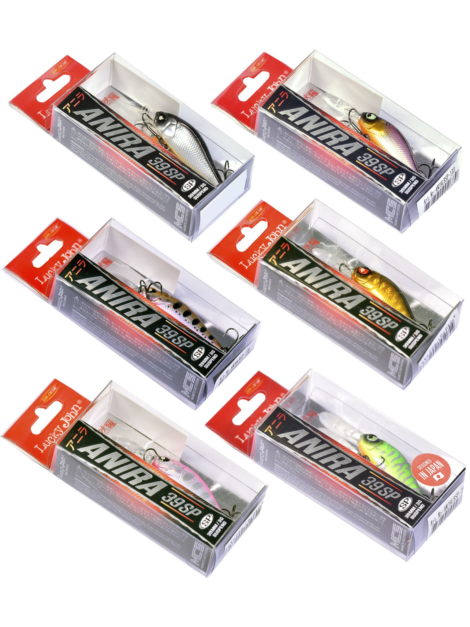 

Воблеры сусп. LJ Pro Series ANIRA LBSP 03.90/017SET 6шт. набор