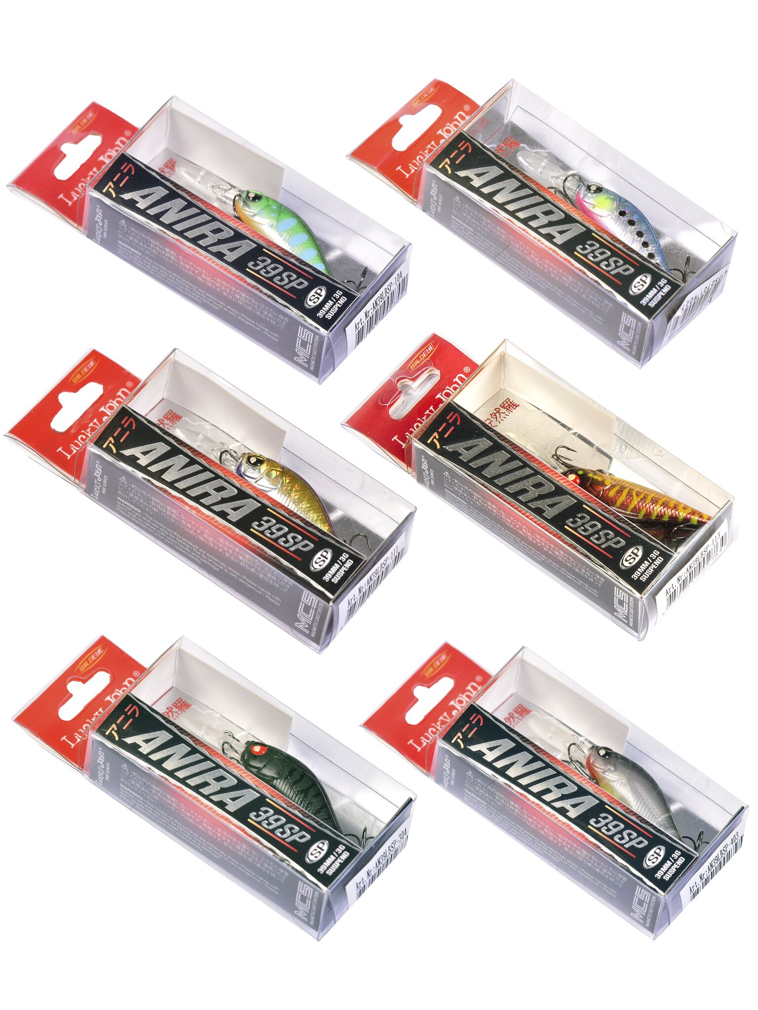 

Воблеры сусп. LJ Pro Series ANIRA LBSP 03.90/018SET 6шт. набор
