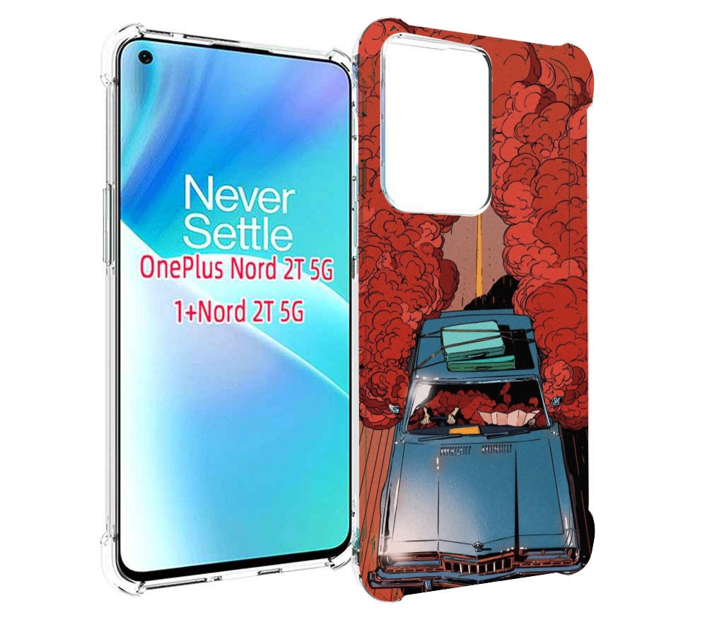 

Чехол MyPads машина мчится с дымком для OnePlus Nord 2T, Прозрачный, Tocco