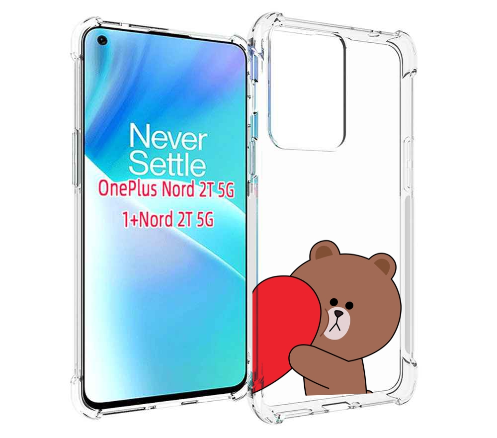 

Чехол MyPads медвежонок детский для OnePlus Nord 2T, Прозрачный, Tocco