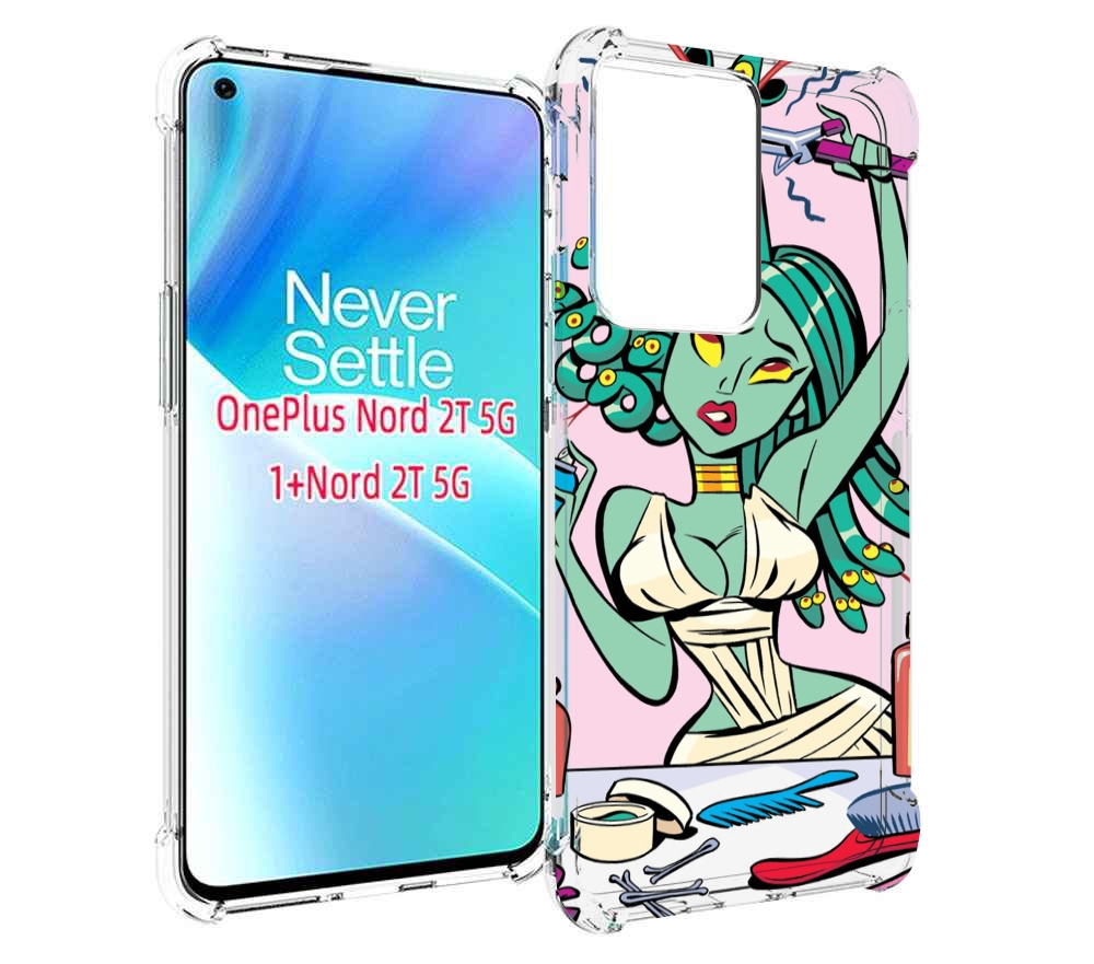 

Чехол MyPads медуза расчесывается женский для OnePlus Nord 2T, Прозрачный, Tocco