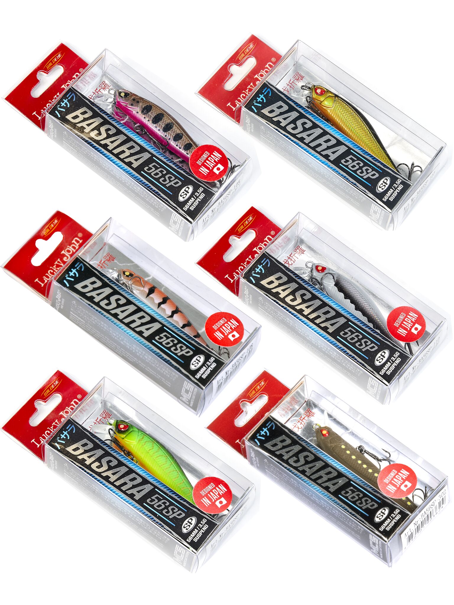 

Воблеры сусп. LJ Pro Series BASARA SP 05.60/024SET 6шт. набор