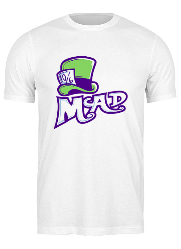 

Футболка мужская Printio Безумная шляпник (mad hatter) белая 3XL, Белый, Безумный шляпник (mad hatter)