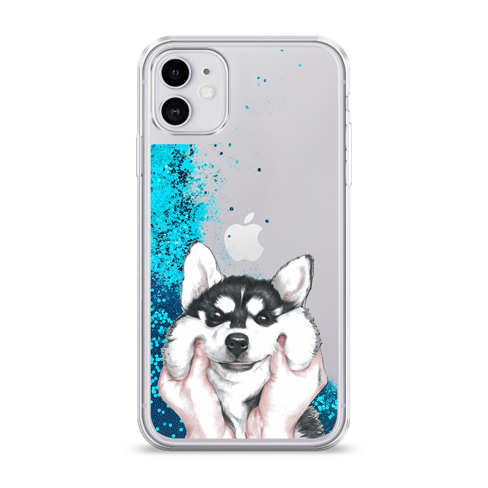 

Чехол Awog на Apple iPhone 11 / Айфон 11 "Щечки хаски", Разноцветный, 12193-1