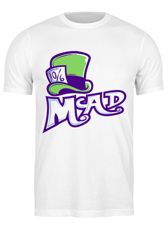 

Футболка мужская Printio Безумная шляпник (mad hatter) белая 3XL, Белый, Безумный шляпник (mad hatter)