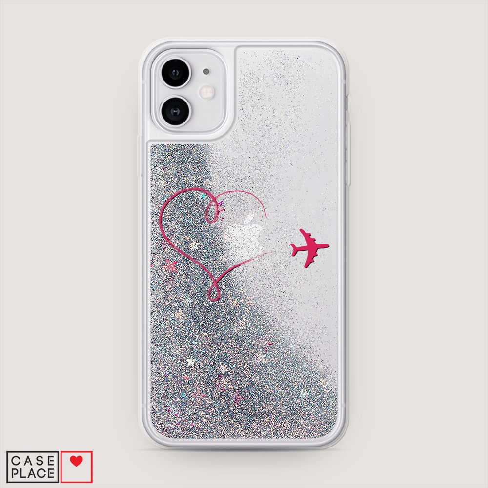 

Чехол Awog на Apple iPhone 11 / Айфон 11 "Сердце и самолет", Разноцветный, 12191-1