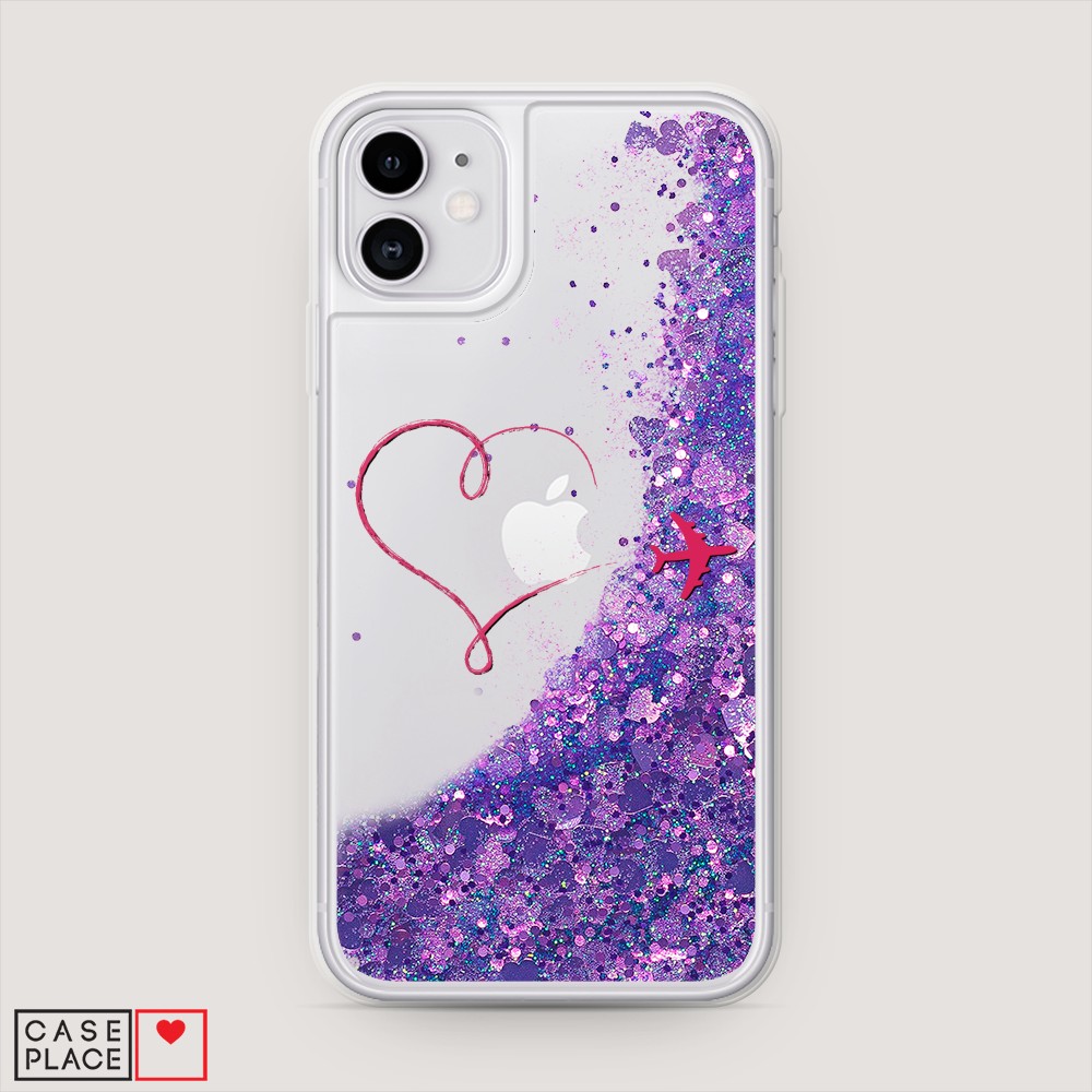 

Чехол Awog на Apple iPhone 11 / Айфон 11 "Сердце и самолет", Разноцветный, 12192-1