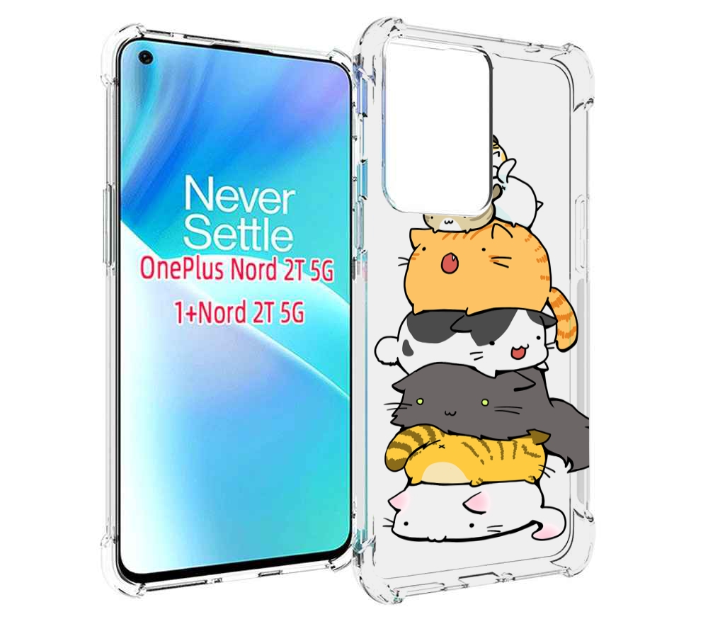 

Чехол MyPads много-маленьких-котиков для OnePlus Nord 2T, Прозрачный, Tocco