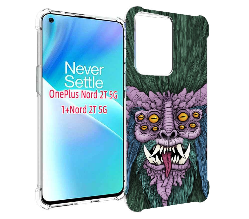 

Чехол MyPads многоглазый черт для OnePlus Nord 2T, Прозрачный, Tocco