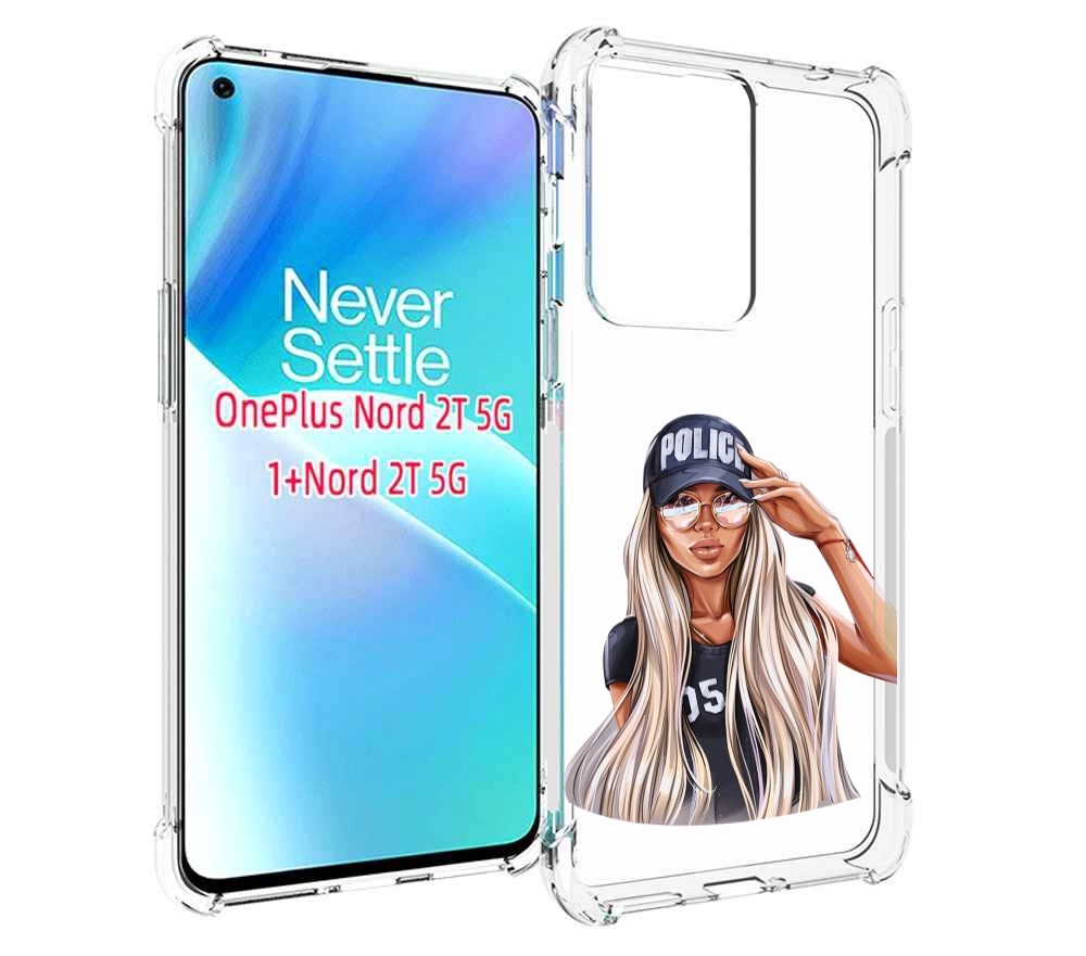

Чехол MyPads модная-девушка-арт женский для OnePlus Nord 2T, Прозрачный, Tocco