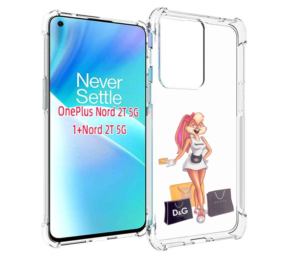 

Чехол MyPads модница-зайка женский для OnePlus Nord 2T, Прозрачный, Tocco