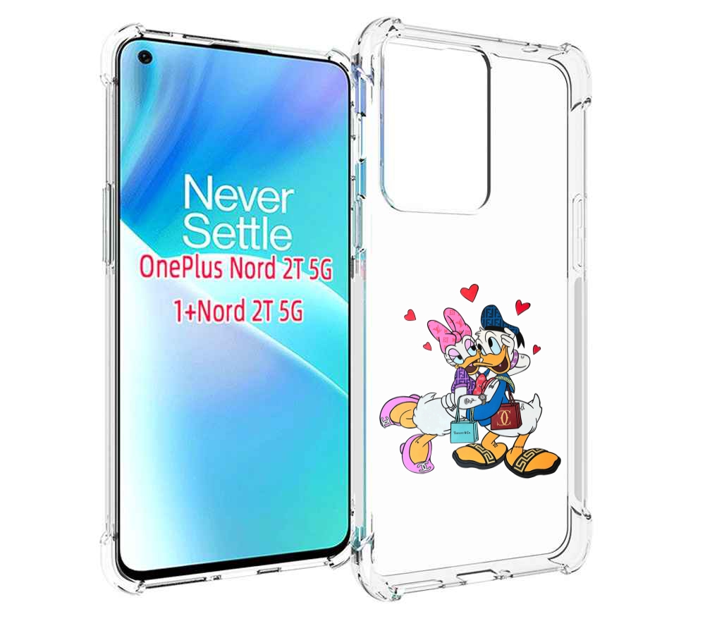 

Чехол MyPads модные-влюбленные-утки для OnePlus Nord 2T, Прозрачный, Tocco