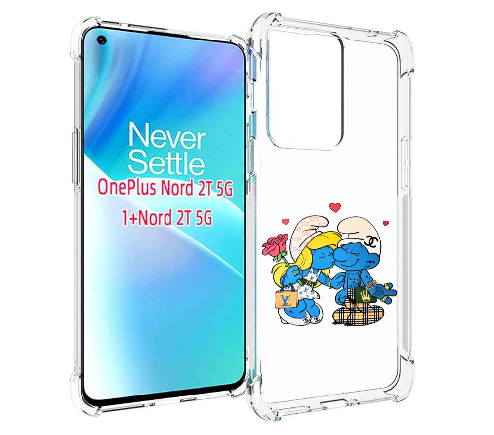 

Чехол MyPads модные-смурфики для OnePlus Nord 2T, Прозрачный, Tocco