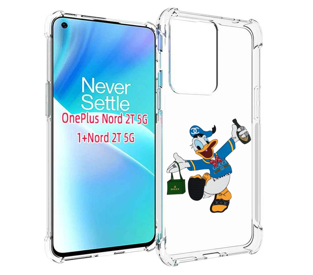 

Чехол MyPads модный-дональд-дак для OnePlus Nord 2T, Прозрачный, Tocco