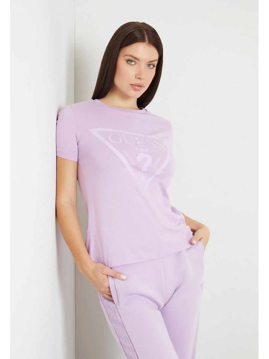 

Футболка женская Guess GU121E0V4 фиолетовая S, Фиолетовый, GU121E0V4
