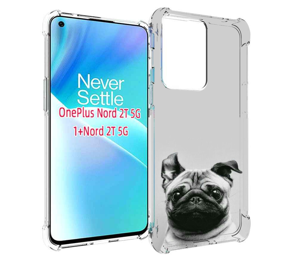 

Чехол MyPads мопс для OnePlus Nord 2T, Прозрачный, Tocco