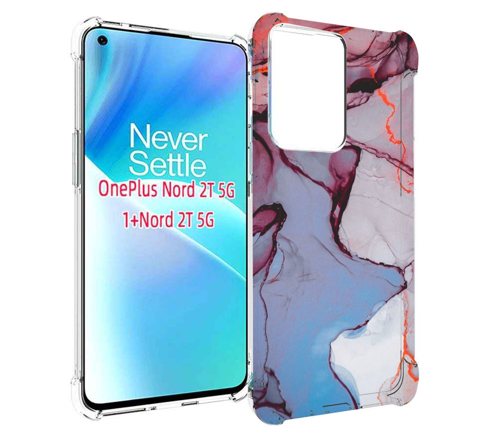 

Чехол MyPads мраморный рисунок для OnePlus Nord 2T, Прозрачный, Tocco