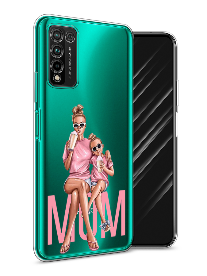 

Чехол Awog на Honor 10X Lite "Lovely mom", Синий;бежевый;розовый, 6104650-7