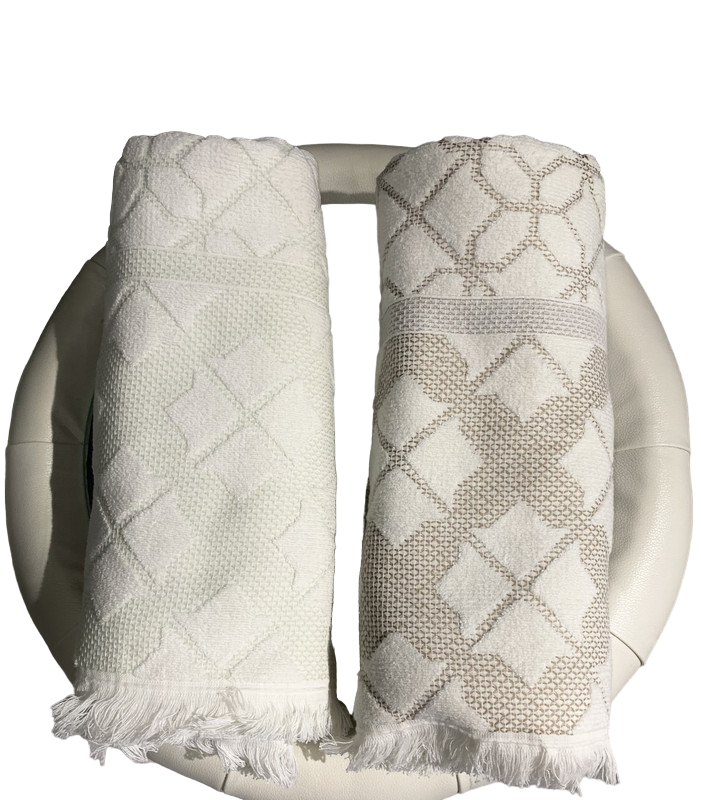 

Турецкое Банное полотенце жаккард премиум класса SELIN TEKSTIL 70x140 см