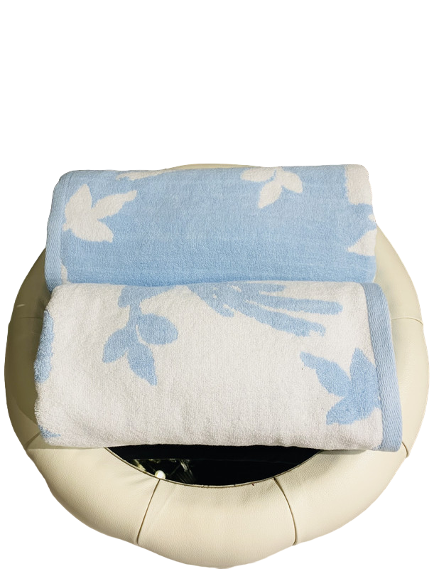 фото Турецкое банное полотенце жаккард selin tekstil 70x140 см