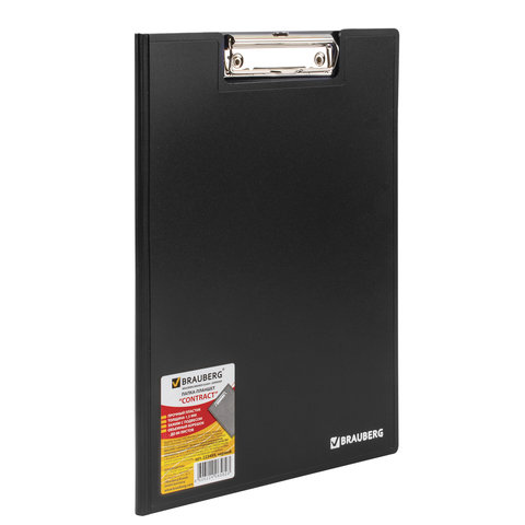 

Папка-планшет Brauberg ContractА4 (315х230 мм) с прижимом и крышкой, черная, 223489, 5 шт, Черный
