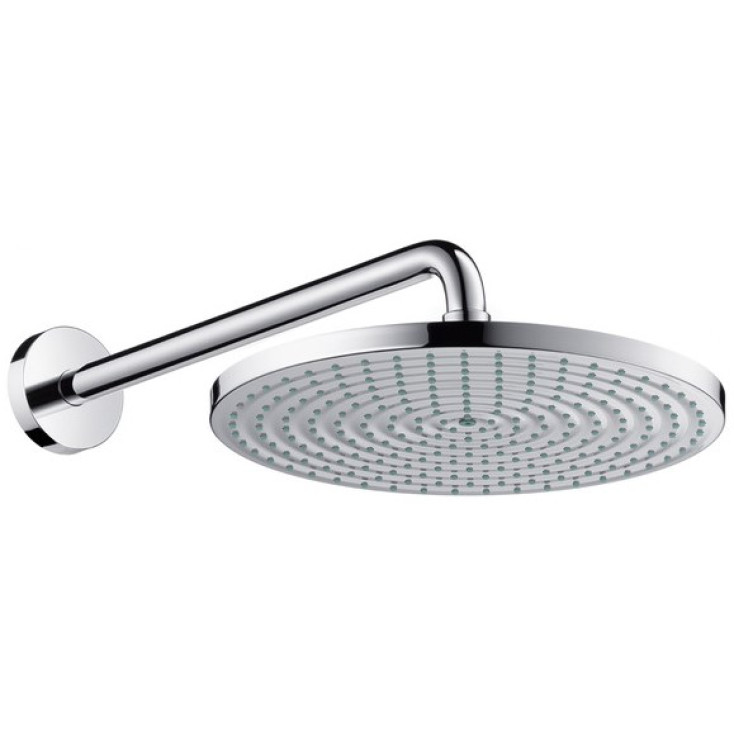 фото Hansgrohe 27493000 raindance верхний душ raindance air, 300 мм, держатель 389 мм, 1/2