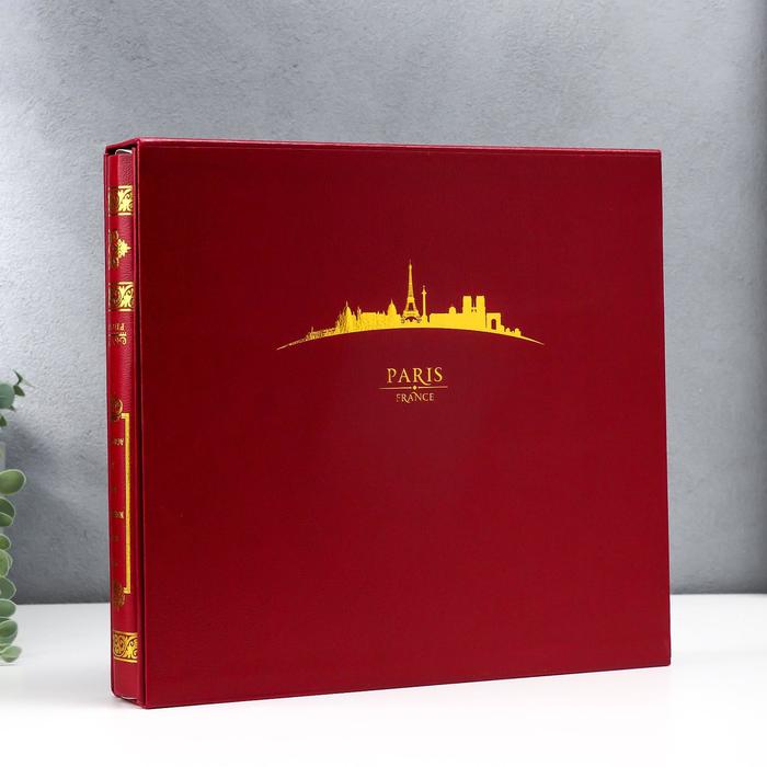 

Фотоальбом 608 фото 13х18 см 9х13 см The Classic в коробке, бордовый 32х29,5х5,5 см