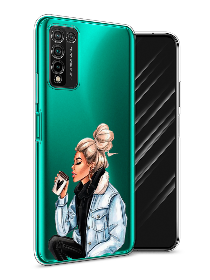 

Чехол Awog на Honor 10X Lite "Cute girl", Коричневый;бежевый, 6104650-7