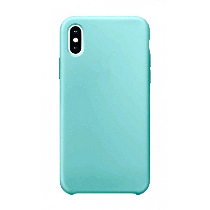 фото Чехол silicone для iphone x/xs overlay (бирюзовый) ёmart