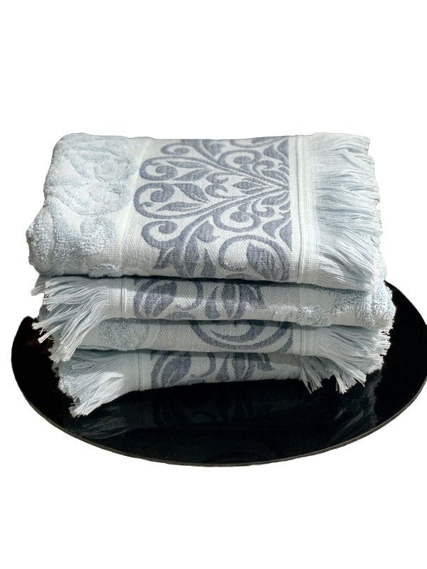 Турецкое премиум полотенце 100% хлопок набор 3шт,EVRAHOME,50x90 см