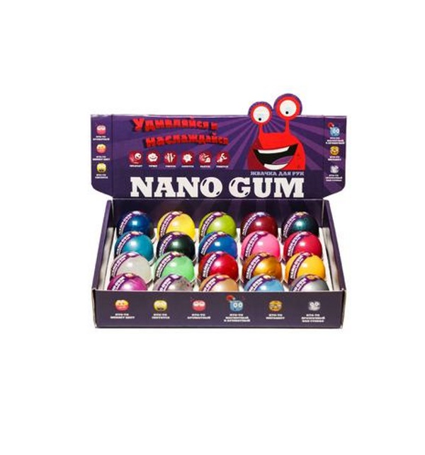 

Жвачка для рук Nano Gum шоу-бокс 3, в ассорт.