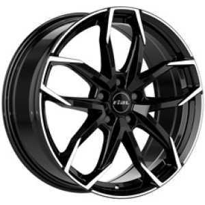

Колесный диск RIAL LUCCA 17x7.50 5x114.30 ET45 DIA70.10 LUC75745B83-1, Черный;серебристый