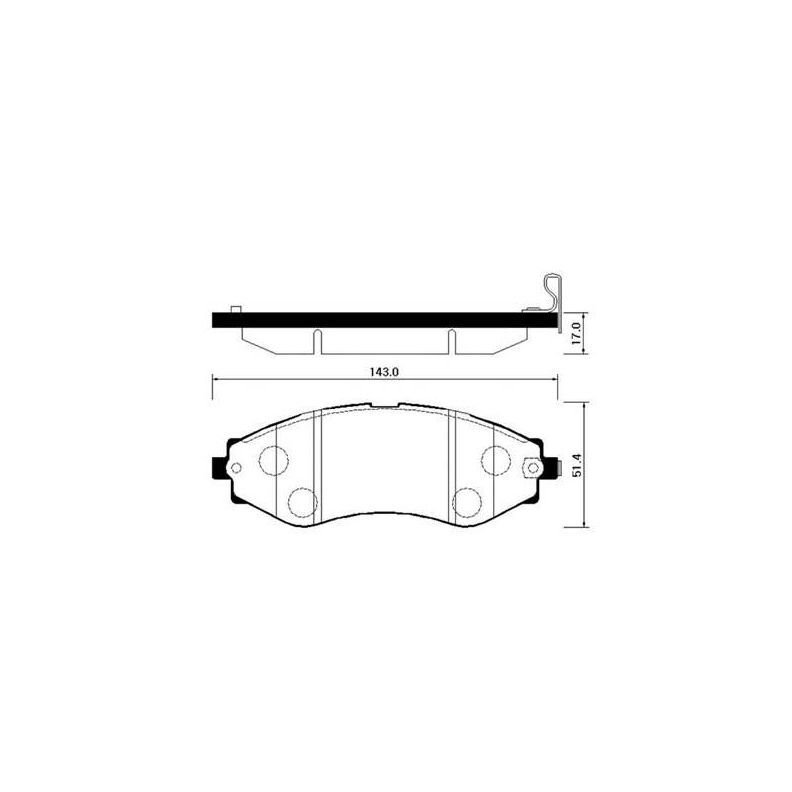 

Тормозные колодки HSB дисковые HP2008