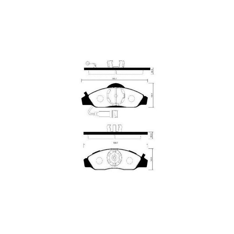 

HSB HP4006 Колодки тормозные дисковые