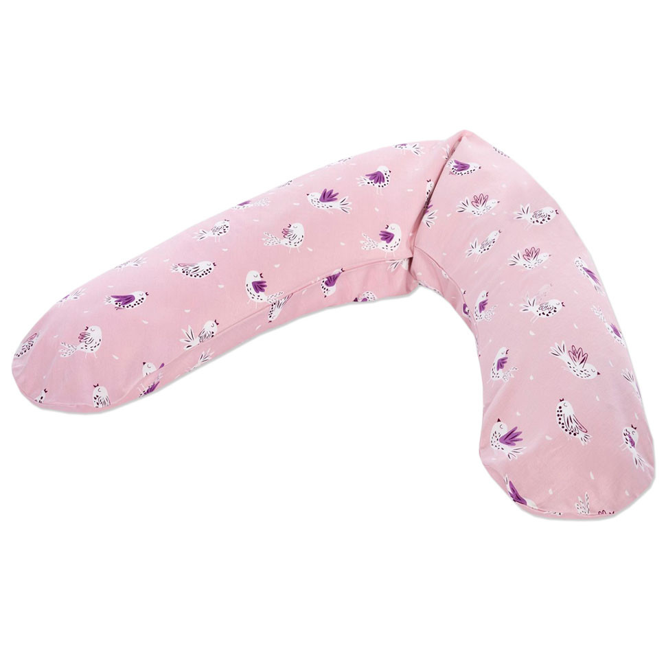 

Подушка Theraline для беременных и кормящих мам Птички, розовая, 180 см, 520217900, Komfort