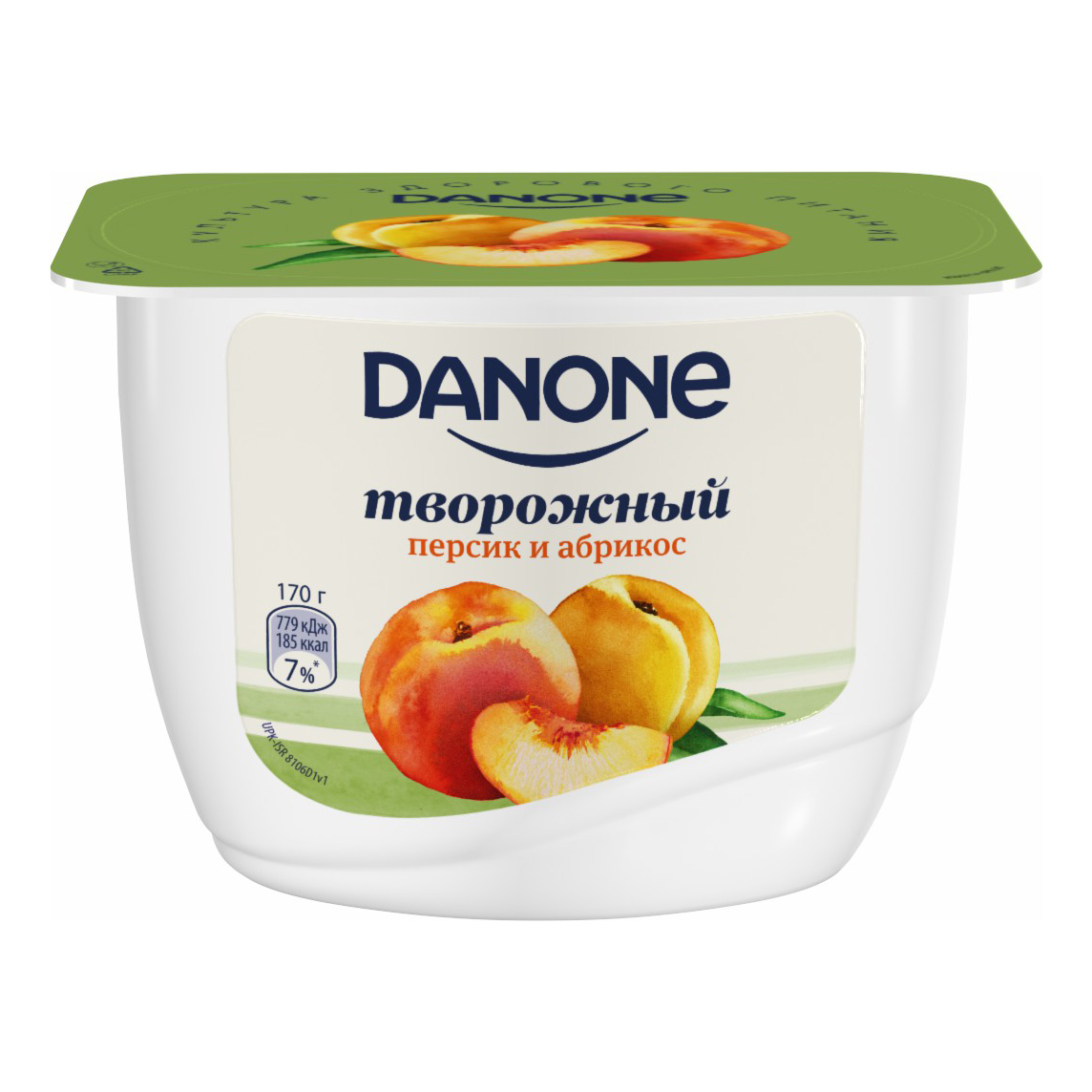 

Творожный продукт Danone персик-абрикос 3,6% 170 г
