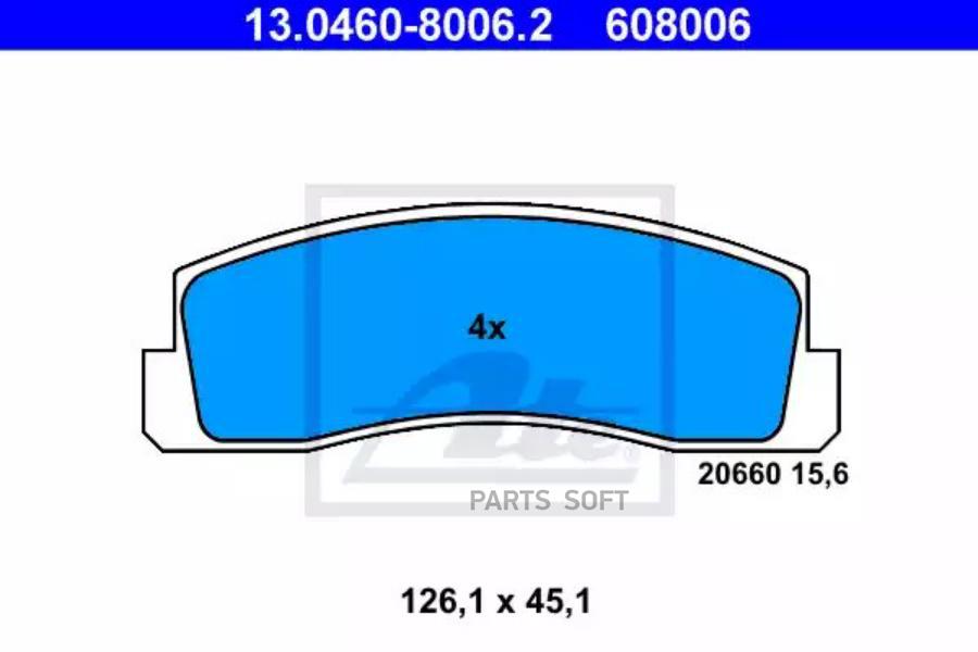 

Колодки дисковые п. lada 2121 niva 1.6/1.7i/1.9d 76 13.0460-8006.2 =103 00=571265b=222310