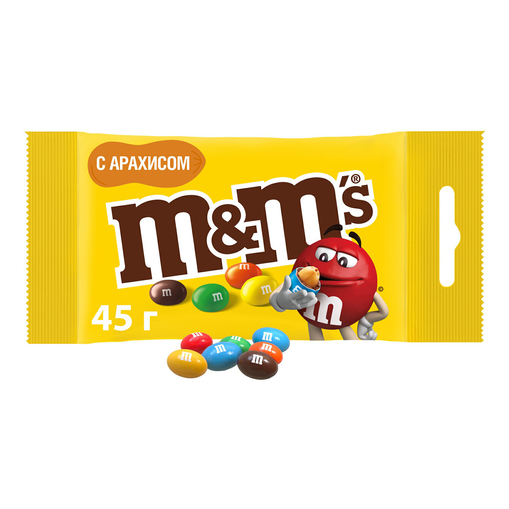 фото Драже m&ms с арахисом 45 г m&m's