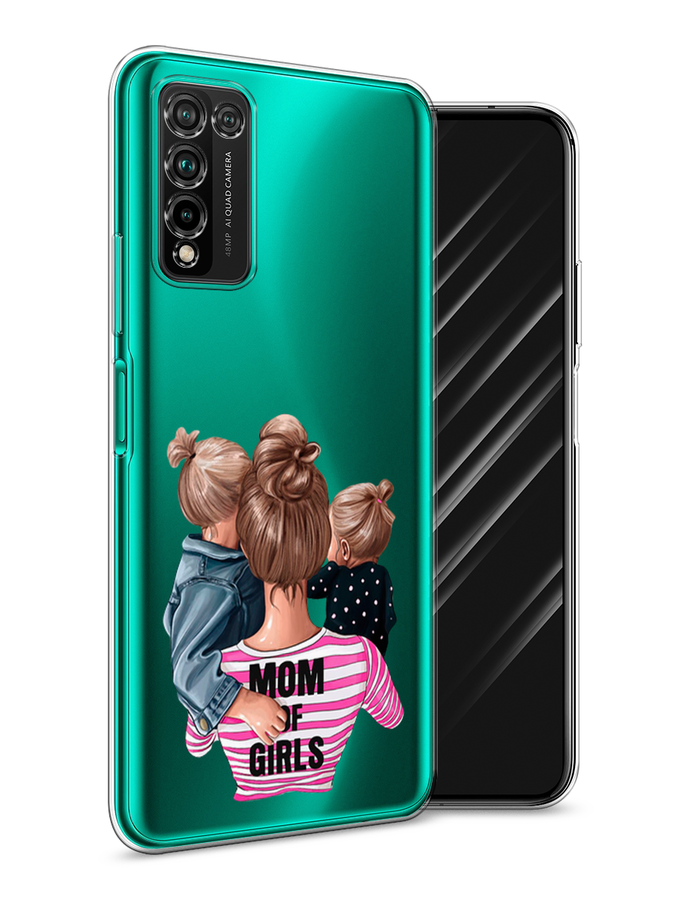 

Чехол Awog на Honor 10X Lite "Mom of Girls", Синий;розовый;черный, 6104650-6