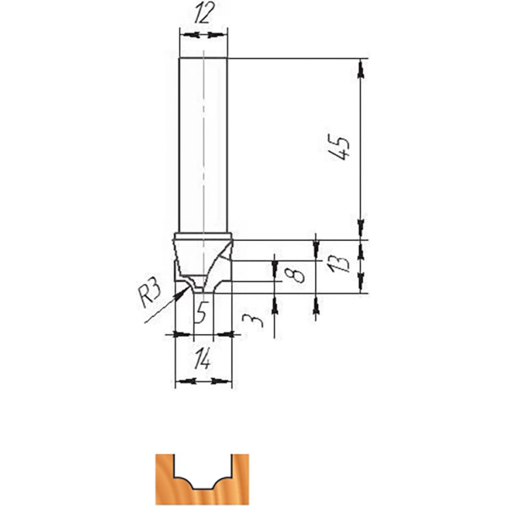 

Фреза ФК 0452 МебельДрев 4627198885477