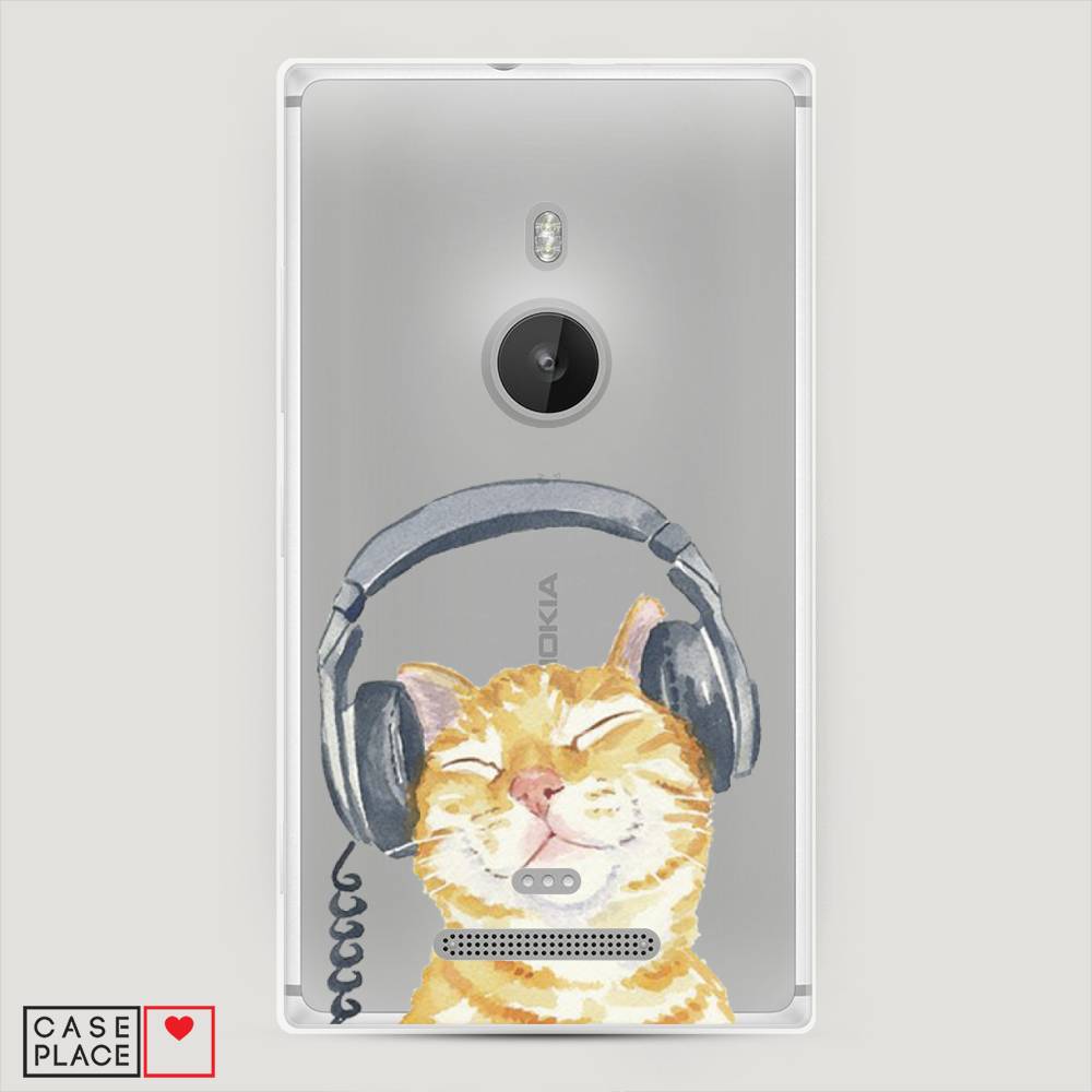 фото Чехол awog "кот меломан" для lumia 925