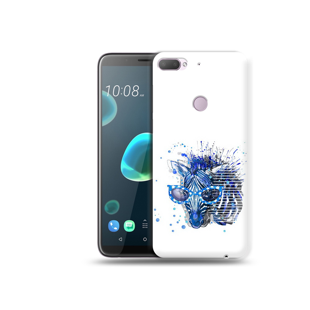 

Чехол MyPads Tocco для HTC Desire 12 Plus расплывчатая зебра, Прозрачный, Tocco