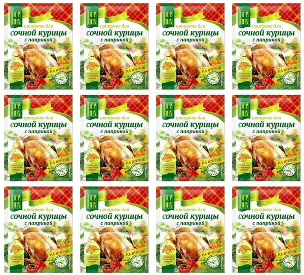 

Приправа PreMix для сочной курицы с паприкой, 30 г х 12 шт, Для сочной курицы