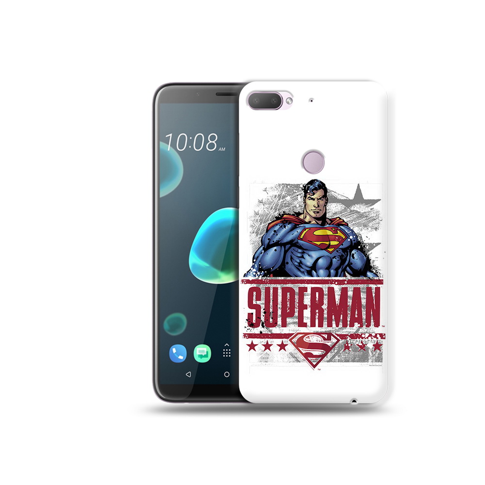 

Чехол MyPads Tocco для HTC Desire 12 Plus рисунок супермен, Прозрачный, Tocco
