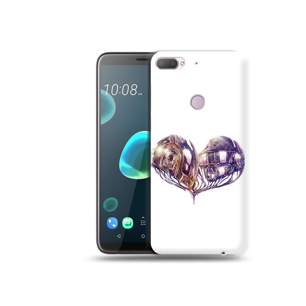 

Чехол MyPads Tocco для HTC Desire 12 Plus сердце абстракция, Прозрачный, Tocco