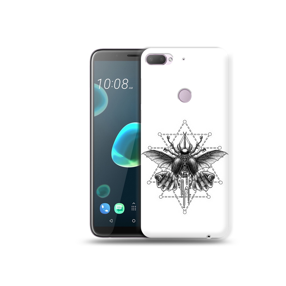 

Чехол MyPads Tocco для HTC Desire 12 Plus скарабей, Прозрачный, Tocco