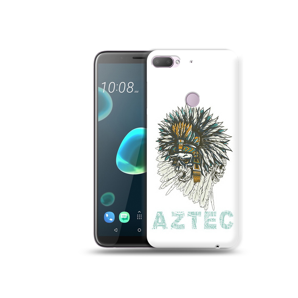 

Чехол MyPads Tocco для HTC Desire 12 Plus скелет индеец, Прозрачный, Tocco
